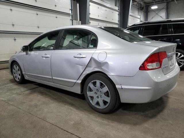 1HGFA15529L000323 - 2009 HONDA CIVIC LX SILVER photo 2