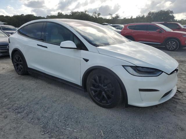 7SAXCAE53NF358818 - 2022 TESLA MODEL X WHITE photo 4