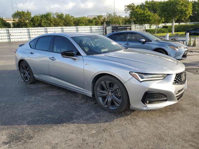 19UUB6F58MA003215 - 2021 ACURA TLX TECH A GRAY photo 4