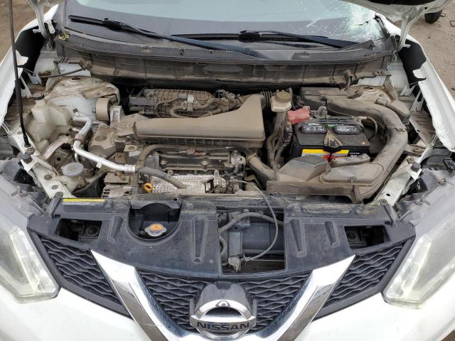 KNMAT2MT7GP615352 - 2016 NISSAN ROGUE S WHITE photo 12