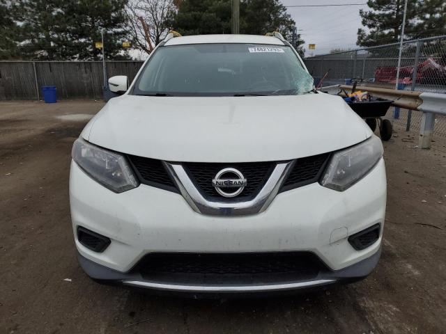 KNMAT2MT7GP615352 - 2016 NISSAN ROGUE S WHITE photo 5