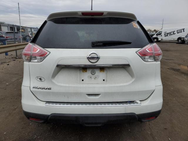 KNMAT2MT7GP615352 - 2016 NISSAN ROGUE S WHITE photo 6