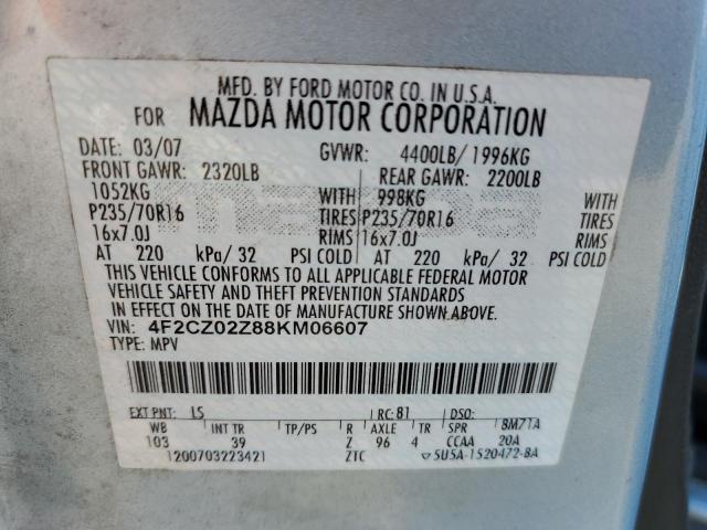 4F2CZ02Z88KM06607 - 2008 MAZDA TRIBUTE I BLUE photo 13