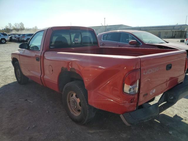 1B7FL26P8VS313150 - 1997 DODGE DAKOTA RED photo 2