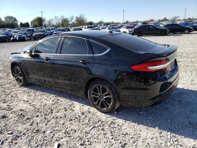 3FA6P0H78JR105965 - 2018 FORD FUSION SE BLACK photo 2