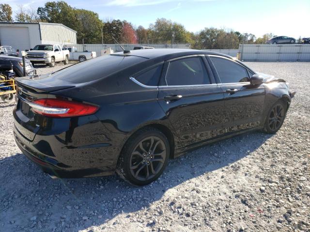 3FA6P0H78JR105965 - 2018 FORD FUSION SE BLACK photo 3