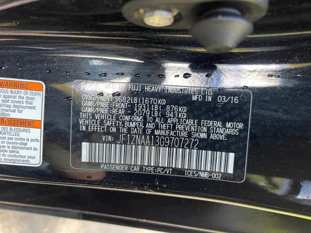 JF1ZNAA13G9707272 - 2016 TOYOTA SCION FR-S შავი ფოტო 10