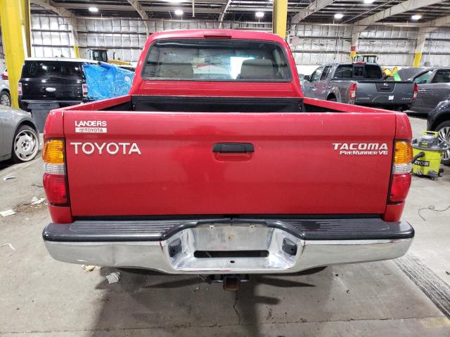 5TEGN92N02Z108019 - 2002 TOYOTA TACOMA DOUBLE CAB PRERUNNER RED photo 6