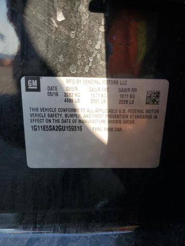 1G11E5SA2GU159316 - 2016 CHEVROLET MALIBU LIM LTZ BLACK photo 13