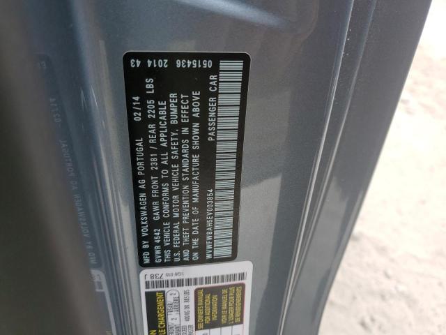 WVWFW8AH5EV003854 - 2014 VOLKSWAGEN EOS LUX 蓝色 照片 13