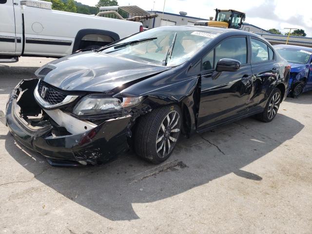 19XFB2F91FE086506 - 2015 HONDA CIVIC EXL შავი ფოტო 2