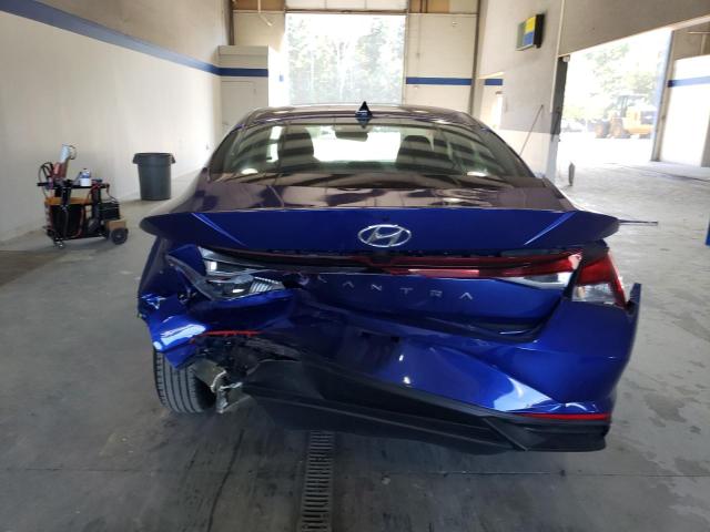 5NPLM4AG4MH045651 - 2021 HYUNDAI ELANTRA SEL BLUE photo 6