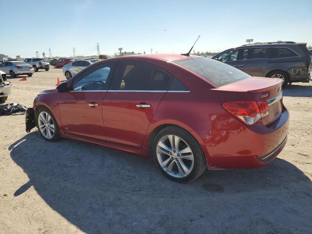 1G1PH5SC5C7176168 - 2012 CHEVROLET CRUZE LTZ RED photo 2