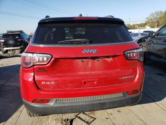 3C4NJDCB3HT641410 - 2017 JEEP COMPASS LIMITED RED photo 6