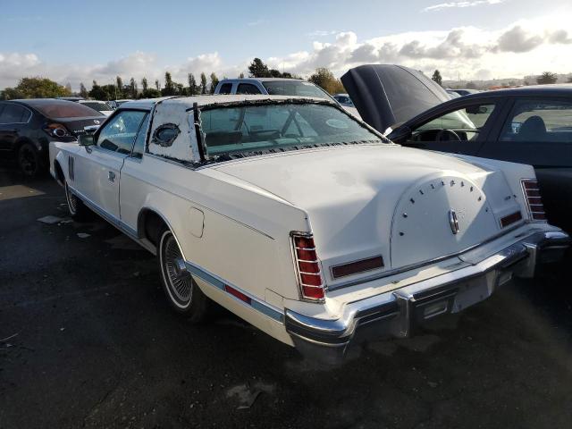 9Y89S742060 - 1979 LINCOLN MARK V WHITE photo 2