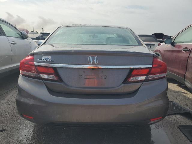 19XFB2F53DE095296 - 2013 HONDA CIVIC LX GRAY photo 6