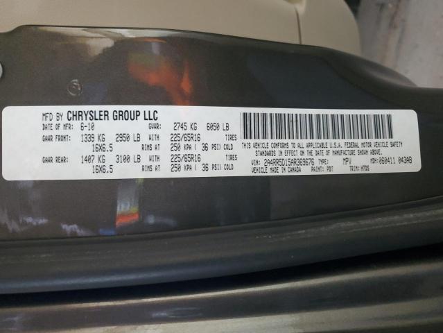 2A4RR5D15AR369676 - 2010 CHRYSLER TOWN & COU TOURING 灰色 照片 13