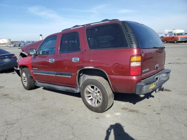 1GNEK13T11J296225 - 2001 CHEVROLET TAHOE K1500 RED photo 2