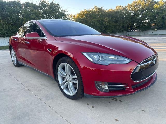 5YJSA1CN9DFP27292 - 2013 TESLA MODEL S Կարմիր լուսանկար 1