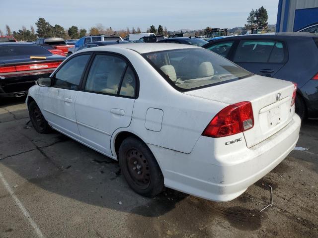 2HGES16504H607043 - 2004 HONDA CIVIC LX WHITE photo 2