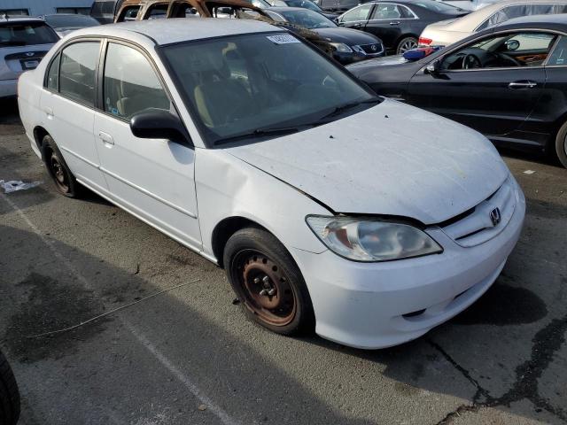 2HGES16504H607043 - 2004 HONDA CIVIC LX WHITE photo 4