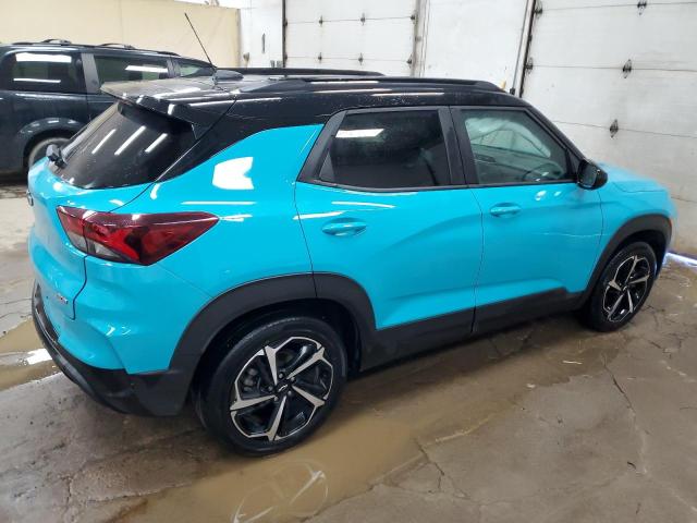 KL79MTSL1MB020124 - 2021 CHEVROLET TRAILBLAZE RS TURQUOISE photo 3