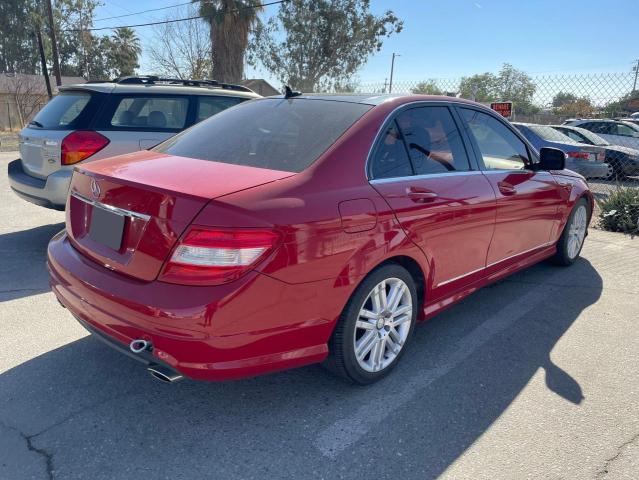 WDDGF54X88R012699 - 2008 MERCEDES-BENZ C 300 RED photo 4