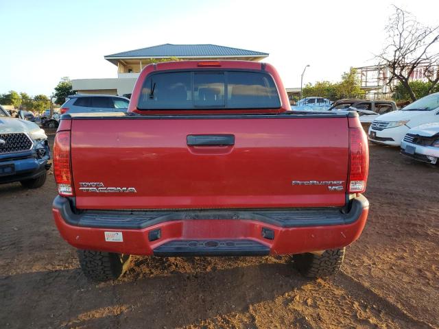 3TMJU4GN8BM115737 - 2011 TOYOTA TACOMA DOUBLE CAB PRERUNNER RED photo 6