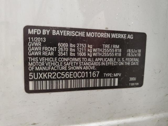 5UXKR2C56E0C01167 - 2014 BMW X5 SDRIVE35I WHITE photo 13