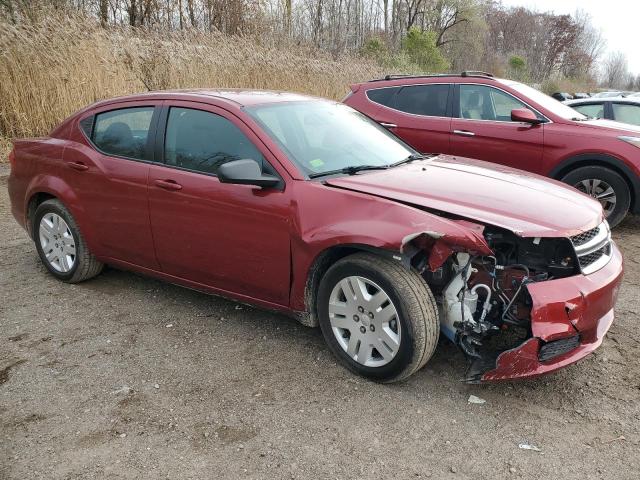 1C3CDZAGXEN181656 - 2014 DODGE AVENGER SE MAROON photo 4