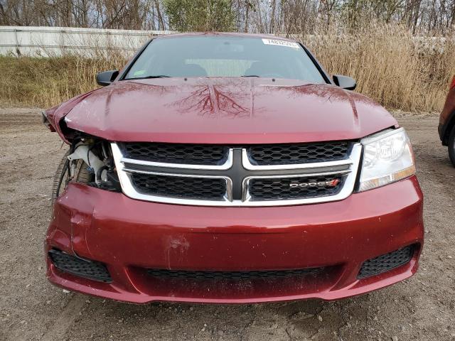 1C3CDZAGXEN181656 - 2014 DODGE AVENGER SE MAROON photo 5