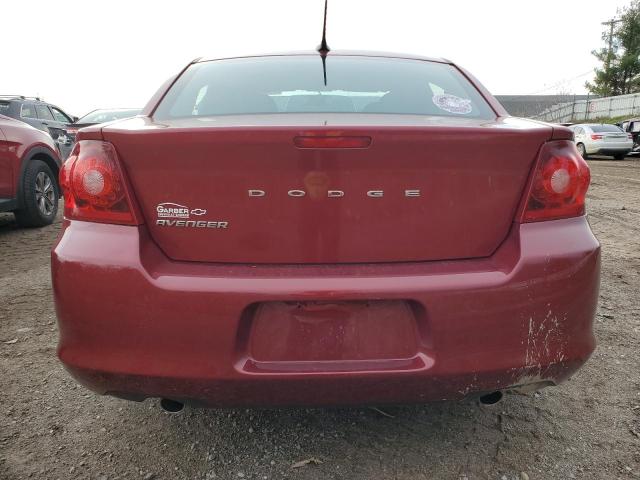 1C3CDZAGXEN181656 - 2014 DODGE AVENGER SE MAROON photo 6