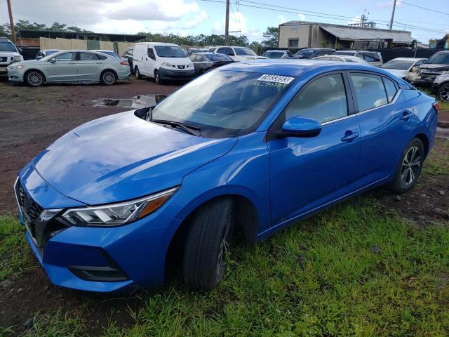 3N1AB8CV3NY255231 - 2022 NISSAN SENTRA SV BLUE photo 1