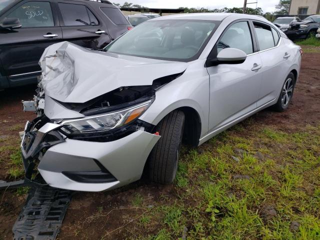 3N1AB8CV9NY255573 - 2022 NISSAN SENTRA SV SILVER photo 1