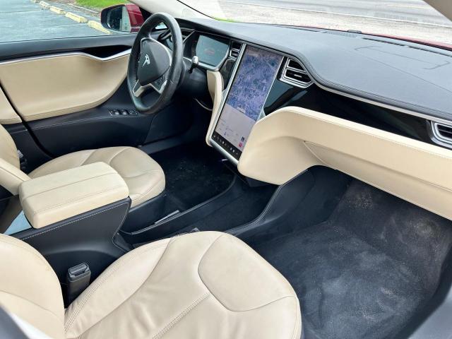 5YJSA1CG0DFP25710 - 2013 TESLA MODEL S წითელი ფოტო 5