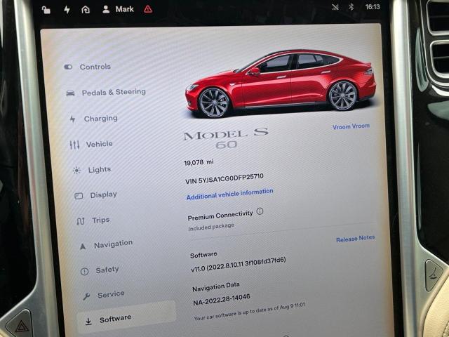 5YJSA1CG0DFP25710 - 2013 TESLA MODEL S წითელი ფოტო 8