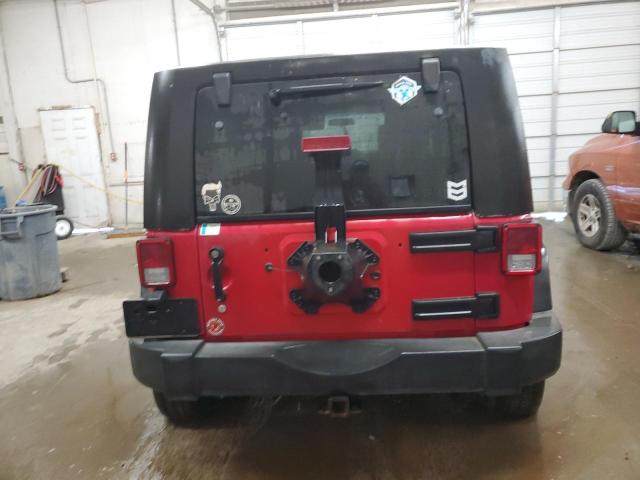 1J4GA39157L175002 - 2007 JEEP WRANGLER X RED photo 6