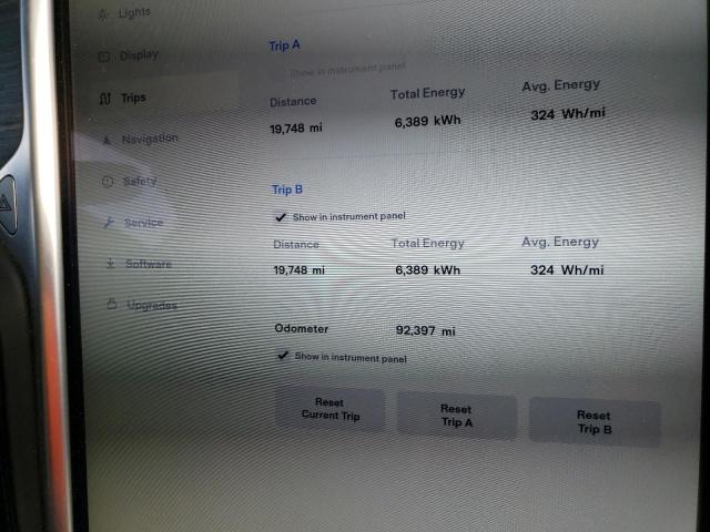 5YJSA1E22GF131299 - 2016 TESLA MODEL S GRAY photo 9