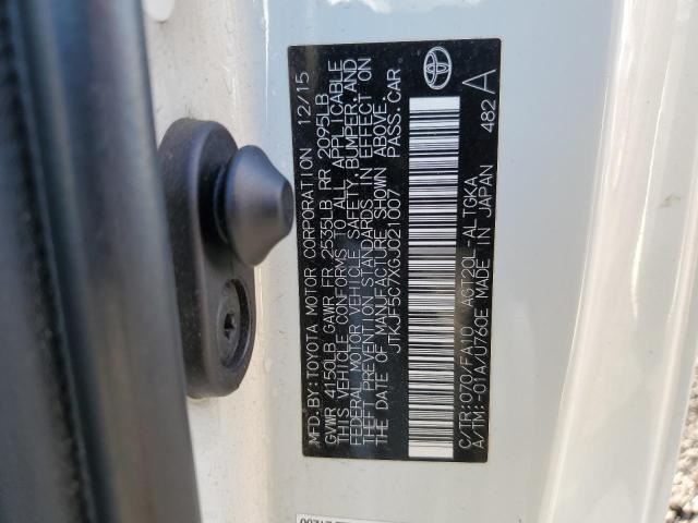 JTKJF5C7XGJ021007 - 2016 TOYOTA SCION TC 白色 照片 12