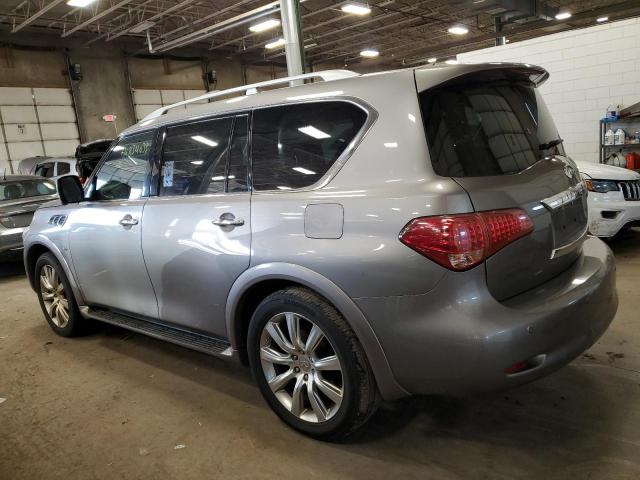 JN8AZ2NE8E9063901 - 2014 INFINITI QX80 GRAY photo 2