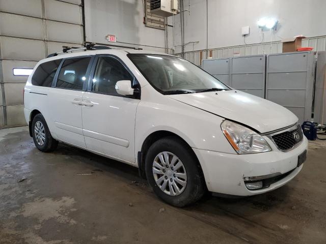 KNDMG4C79E6547592 - 2014 KIA SEDONA LX WHITE photo 4