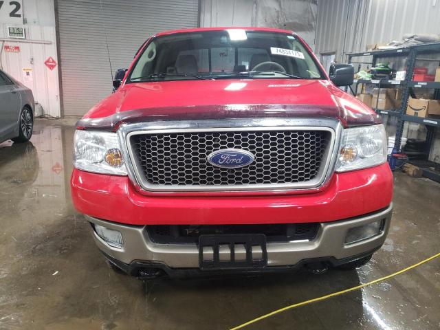 1FTPX14585NA77828 - 2005 FORD F150 RED photo 5