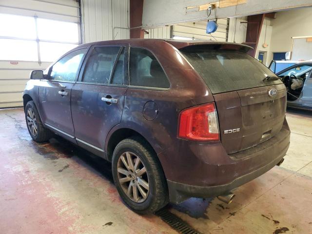 2FMDK3JC6BBB05709 - 2011 FORD EDGE SEL PURPLE photo 2