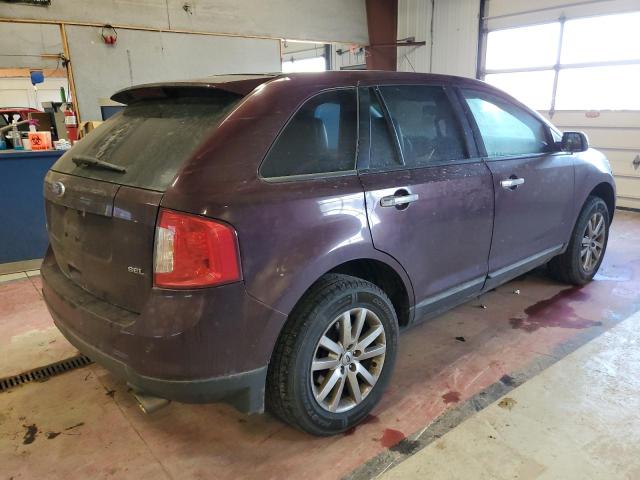 2FMDK3JC6BBB05709 - 2011 FORD EDGE SEL PURPLE photo 3