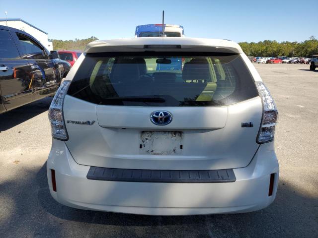 JTDZN3EU0D3191672 - 2013 TOYOTA PRIUS V WHITE photo 6