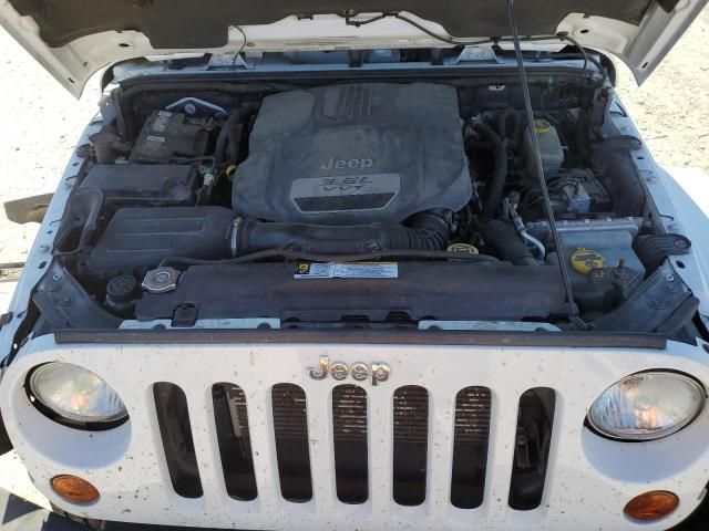 1C4AJWBG7CL185021 - 2012 JEEP WRANGLER SAHARA WHITE photo 11