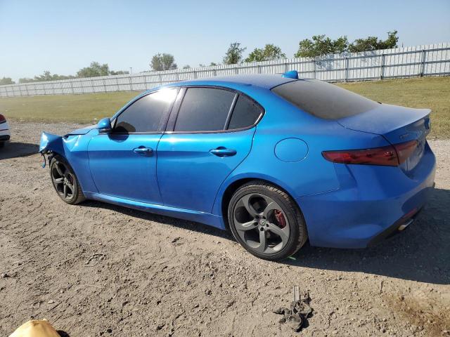 ZARFAMAN0K7611865 - 2019 ALFA ROMEO GIULIA BLUE photo 2