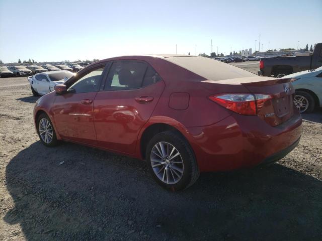 5YFBURHE0FP185439 - 2015 TOYOTA COROLLA L RED photo 2