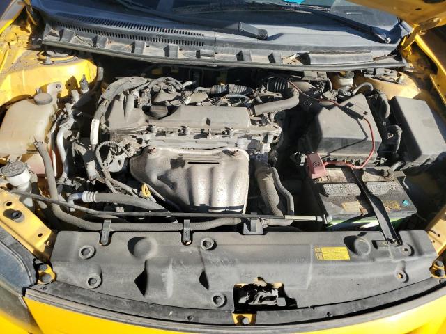 JTKJF5C78C3028505 - 2012 TOYOTA SCION TC ყვითელი ფოტო 11