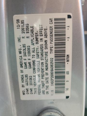 1HGCP26809A082502 - 2009 HONDA ACCORD EXL SILVER photo 13